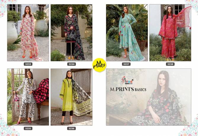 Shree M Print Basics Cotton Pakistani Suits Catalog
